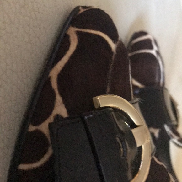 Bandolino calf hair giraffe print slingback heels - Picture 5 of 6